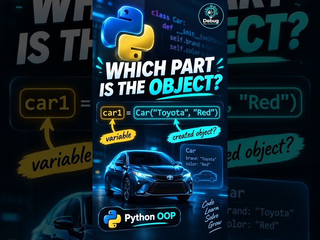 Which Part Is the Object in Python? #codingforbeginners #programming #pythonoop #learnpython #python