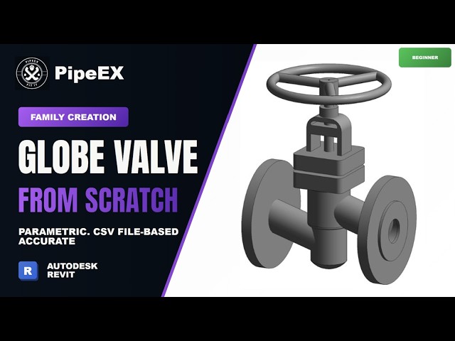 Revit MEP Tutorial: Create Parametric Globe Valve Family from Scratch