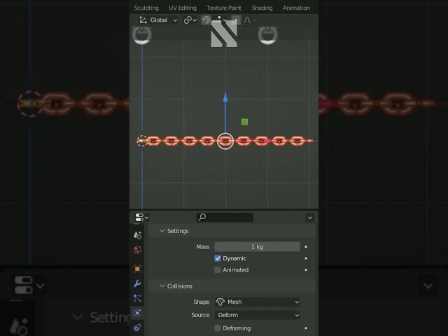 Tip #68 | How to create a chain animation in Blender #creativeblender #tutorial #blender3d #blender