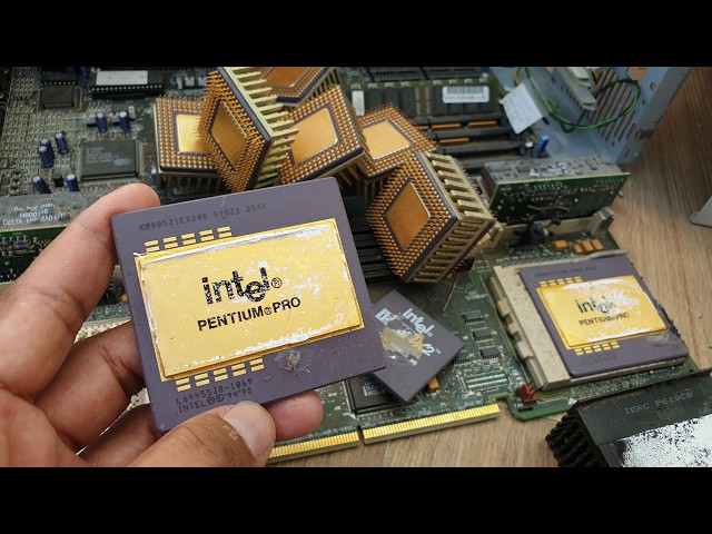 Gold Recovery from Computer CPU Processor Chips | Hidden Gold Inside CPUs