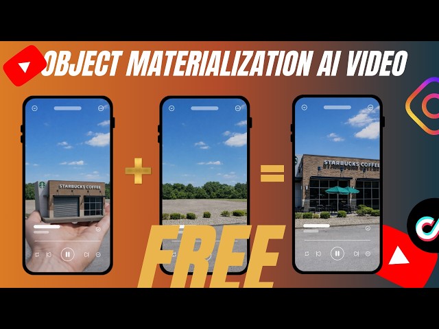 OBJECT MATERIALIZATION AI VIDEO AD | CREATE AN AI AD |  STEP BY STEP GUIDE #aiads #aivideoads