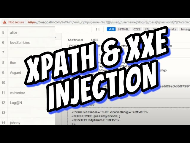 Ethical Hacking: Identifying XPath & XXE Injection Vulnerabilities