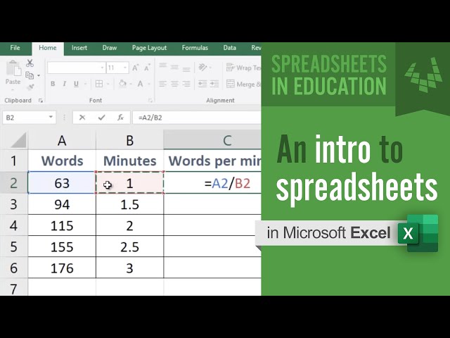 Introduction to Spreadsheets (using Excel)