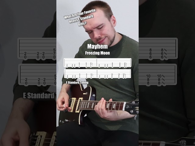 5 Heavy E Standard Guitar Riffs 3