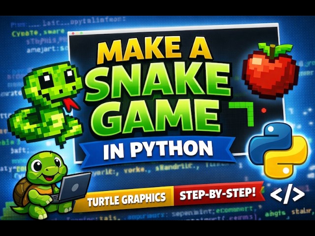 Build the Classic Snake Game in Python 🐍 with Turtle Graphics