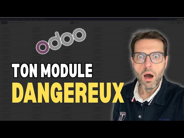 Your Odoo module is dangerous!