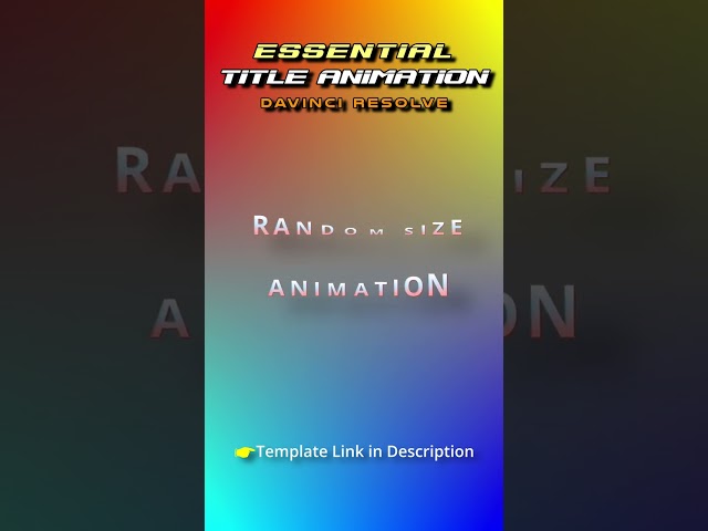 Easy Title Animations in DaVinci Resolve
