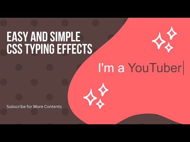 Transform Text with CSS Typing Magic with source code