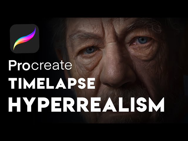 Hyperrealism Painting iPad Pro Procreate Timelapse