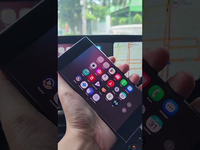 Samsung S22 Ultra Android 15  Youtube, Fermata, S2A  on Android Auto with ROOT.l