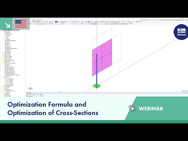 Webinar | Optimization Formula and Optimization of Cross-Sections from Favorites Lists