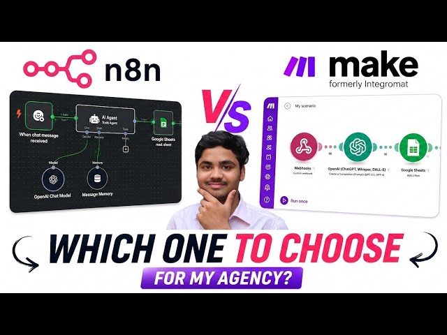 N8n vs Make.com — I Tested Both for AI Automation. Which One Is Actually Better?🔥