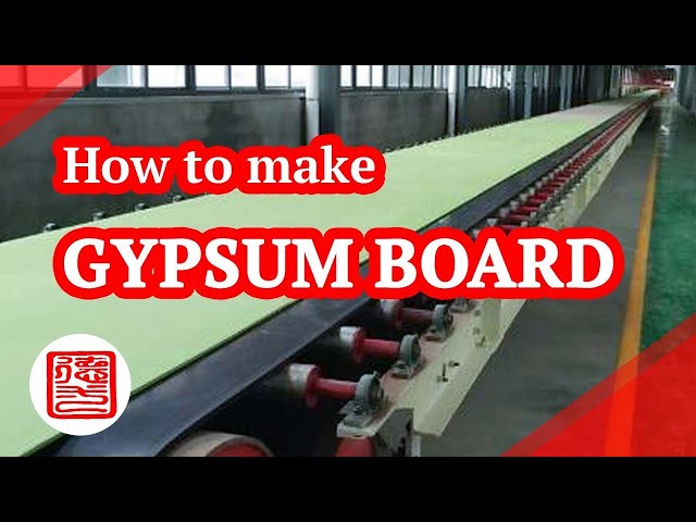 How gypsum board is made?｜ manufacturing process of gypsum board #manufacturingprocessofgypsumboard