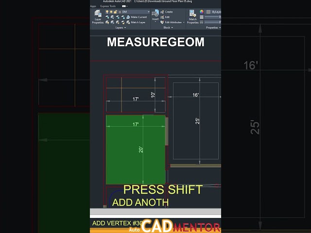 Measuregeom #31  | AutoCAD tutorial for beginners | AutoCAD basics