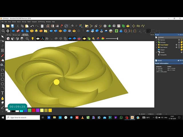 How to make flower in artcam 2018