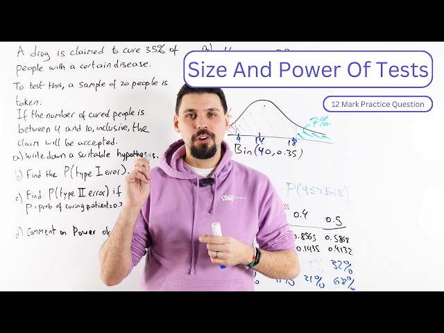 Size And Power Of Hypothesis Tests | A Level Further Maths Statistics