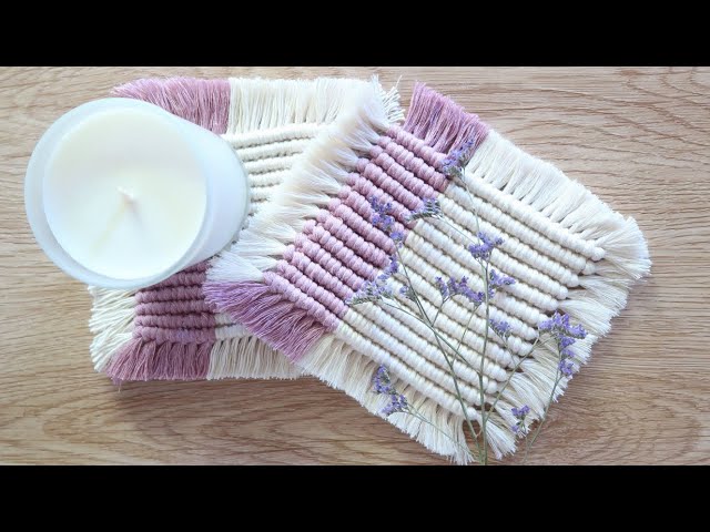 DIY Macrame Coaster | Easy Macrame Coaster Tutorial