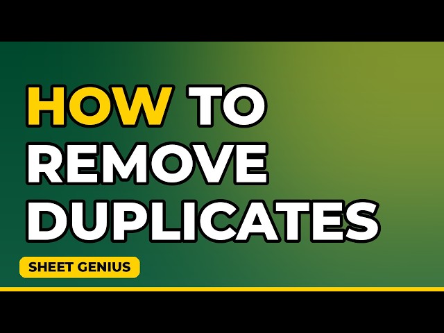 How to Remove Duplicates in Excel (5 Methods)
