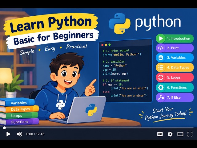 Learn Python Basics — Beginner Tutorial
