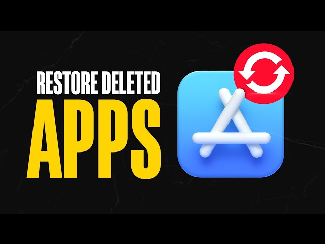 How To Recover Deleted Apps on iPhone