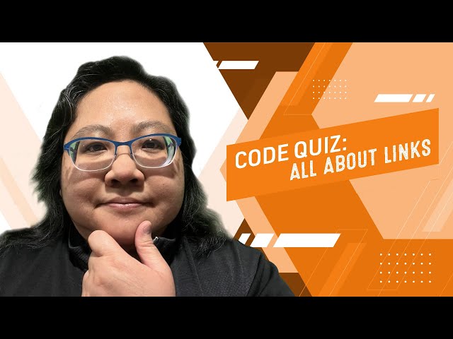 Coding for Beginners: Code Quiz #9— Links