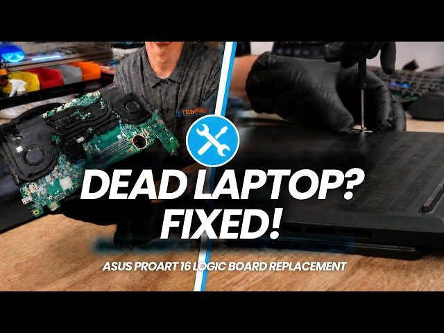 ASUS ProArt Studiobook 16 OLED Motherboard Swap | Full Teardown & Repair