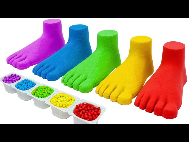 Satisfying Video | DIY How To Make Rainbow Milk Bottle From Mixing Slime Cutting ASMR 31