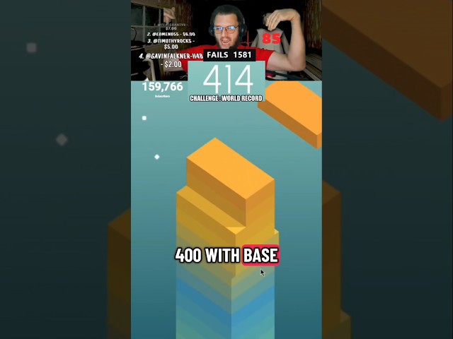 The power of base after base... Stack world record grind... #geometrydash music power!!!