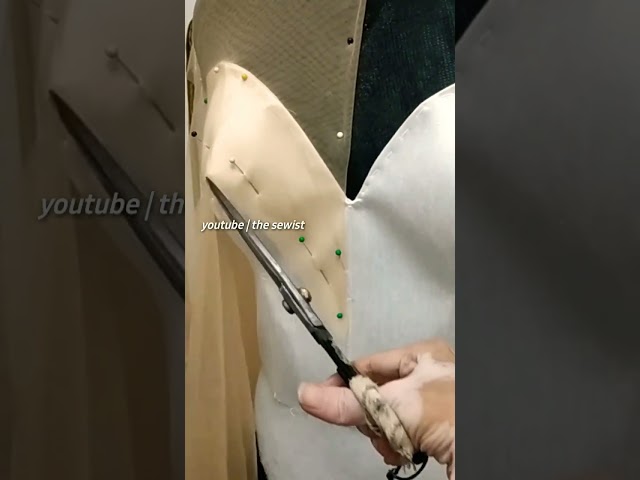 🧵 Making Illusion Neckline of My Client's Wedding Dress × Sewing Tutorial