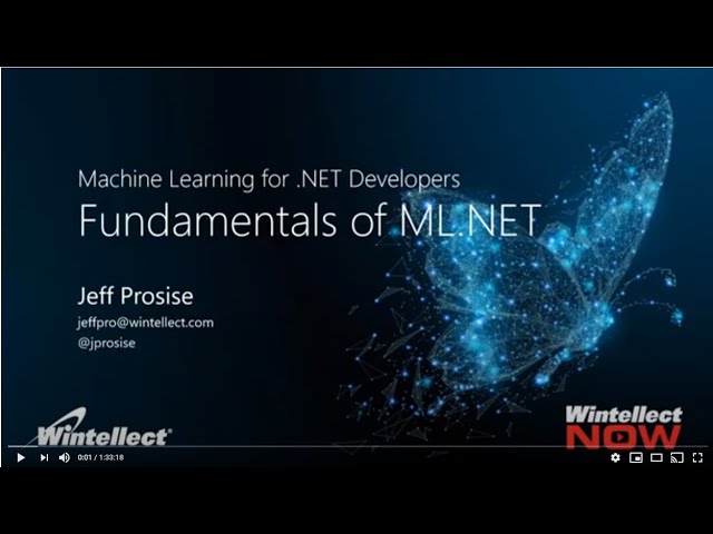 Machine Learning for  .NET Developers  Introducing ML NET