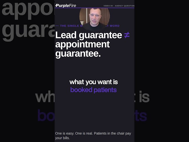 Lead Guarantees ARE NOT Appointment Guarantees