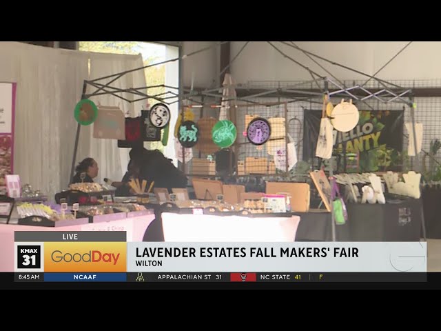 Shop local artisan ware at the Lavender Estates Fall Makers' Fair! 8am
