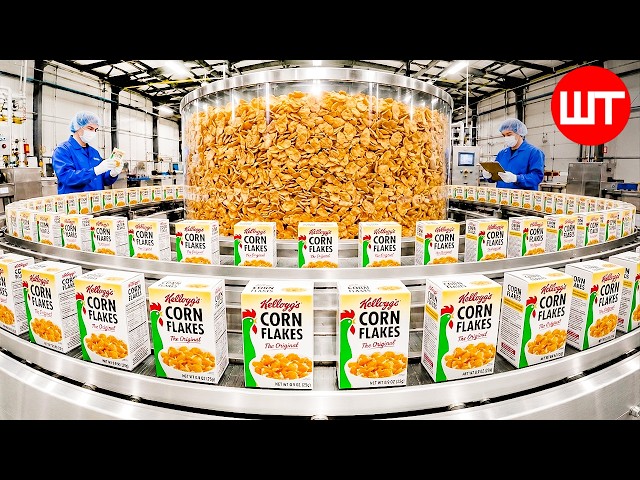 How Millions of Corn Flakes Are Made ➤ Food Factory