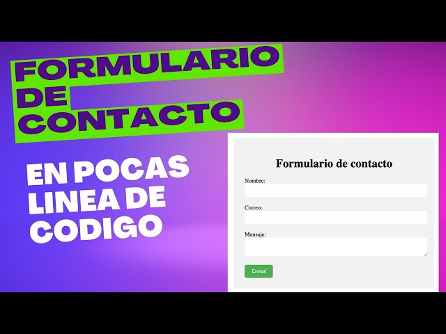 🔴 FORMULARIO facil HTML y CSS  🔴
