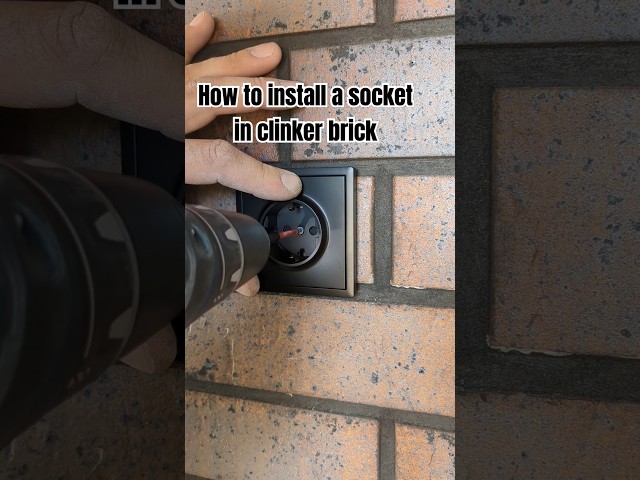 How to install a socket in clinker brickHow to install a socket in clinker brick