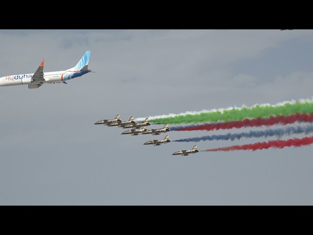 Fly Dubai & Al Fursan Fly Past at Dubai Air Show 2021