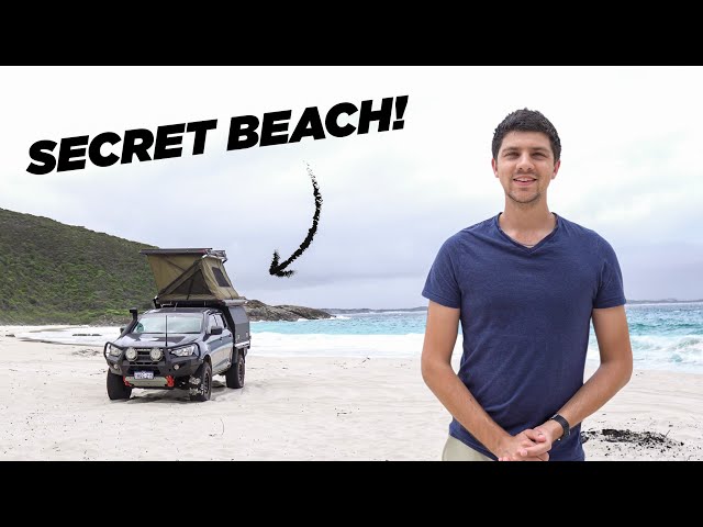 Solo camping on my own private beach!