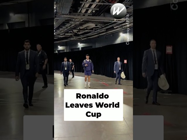 A few last words from Ronaldo as he leaves the World Cup! #shorts