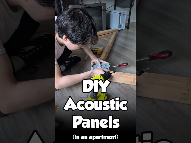 Building DIY acoustic panels in an apartment #diy
