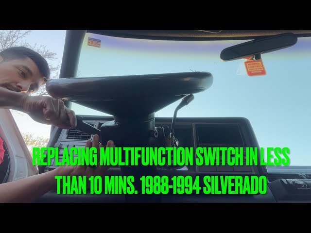 How to Replace Multifunction Switch in less than 10 mins. 1988-1994 Chevrolet Silverado