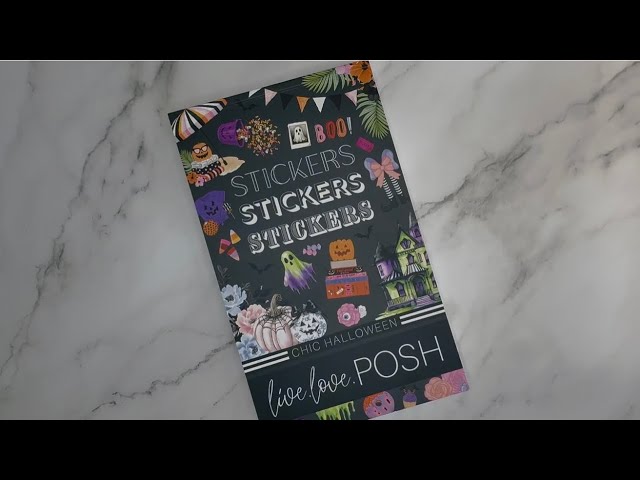 @liveloveposh Flip-Through of the new CHIC HALLOWEEN Sticker Book