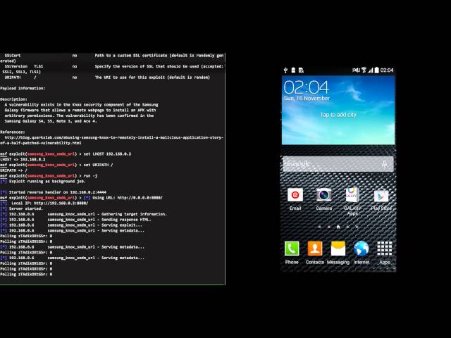 Samsung KNOX component RCE