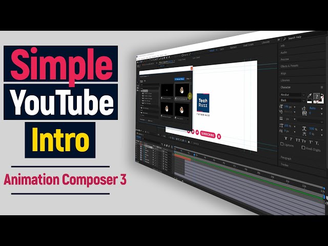 How To Use Animation Composer 3 | Creating a Simple YouTube Intro