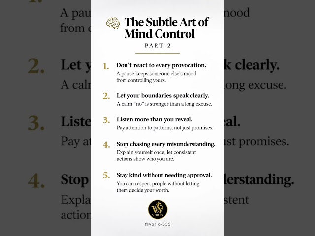 I Tested The Art Of Mind Control; Part 2: #mindset #mindcontrol #quotes