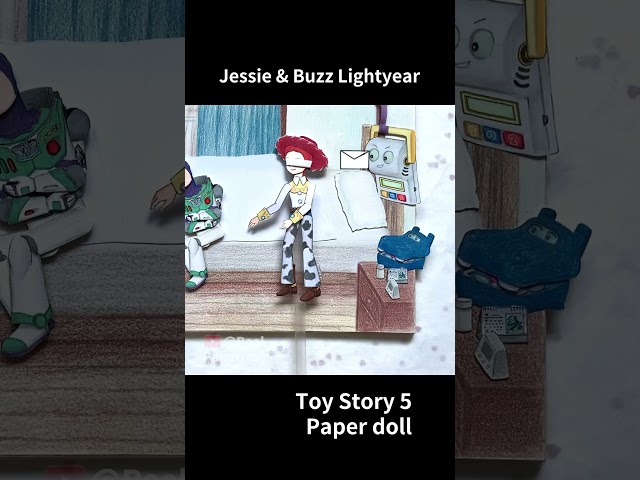 Toy Story 5 paperdoll - Jessie & Buzz