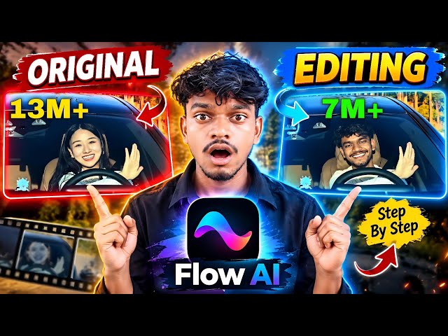 Viral car video editing tutorial | Flow Ai