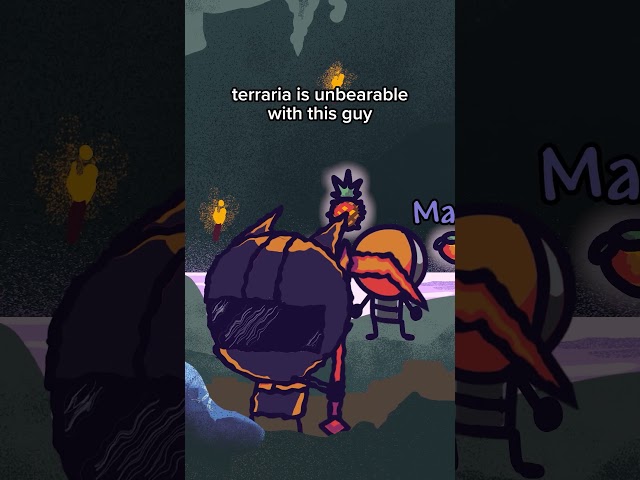 this guy is unbearable to play with 💔💔 #terraria #animation #shorts #mustard #kendricklamar
