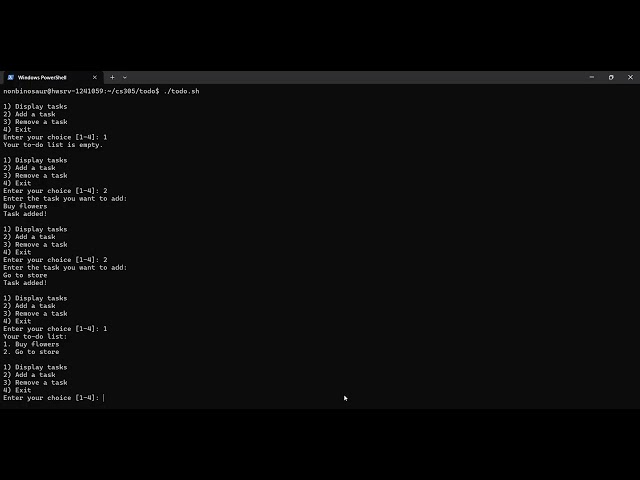 CS305 - Advanced Shell Scripting