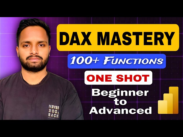 DAX Full Course One Shot | All Major DAX Functions + DAX Query Editor Explained