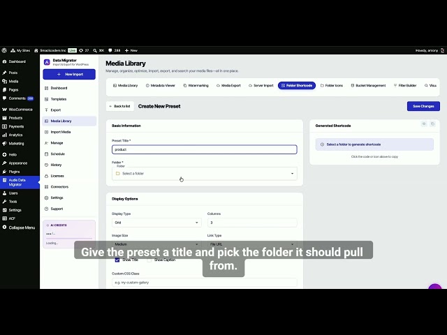 WordPress Media Tools: Filter Builder, Buckets, Visual Search | Audie Data Migrator